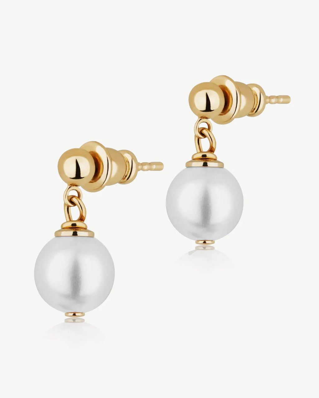 Lana Pearl Earrings - 24 Carat Gold Gilded