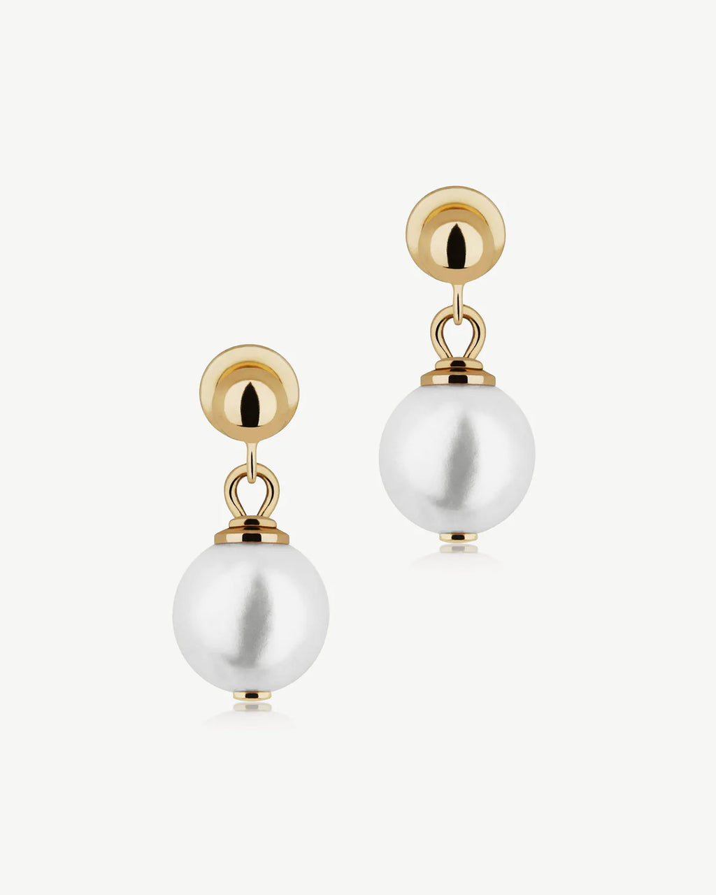 Lana Pearl Earrings - 24 Carat Gold Gilded