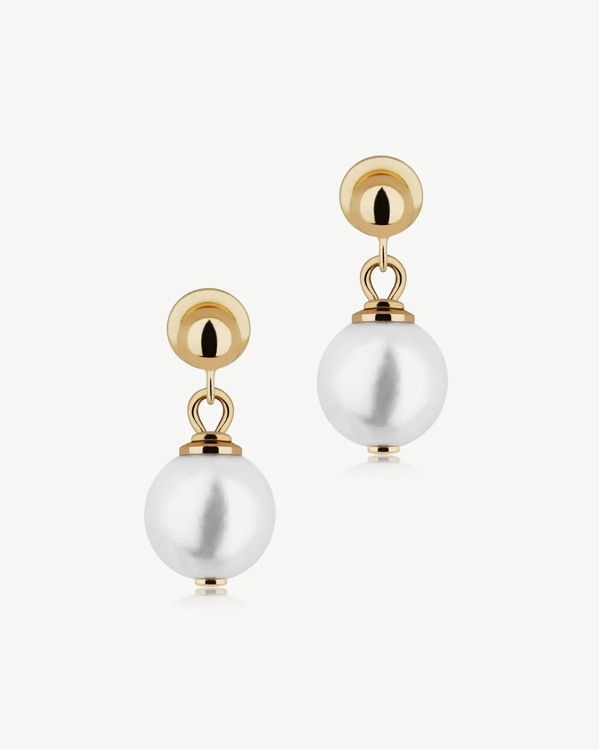 Lana Pearl Earrings - 24 Carat Gold Gilded
