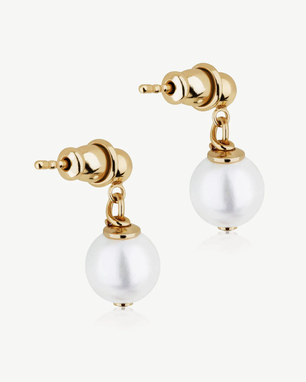 Lana Pearl Earrings - 24 Carat Gold Gilded
